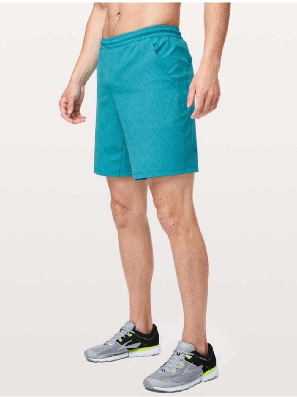 Lululemon Pace Breaker Lined Shorts Perforated 9" Amazonite Style M7ADYS